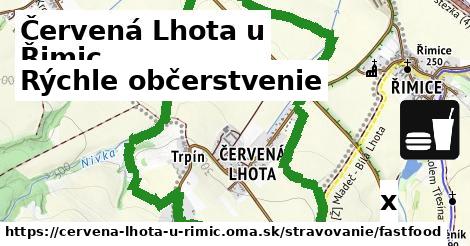 Všetky body v Červená Lhota u Řimic