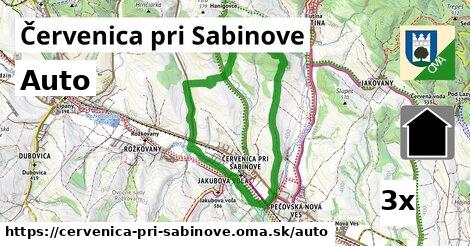 auto v Červenica pri Sabinove