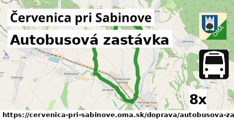 Autobusová zastávka, Červenica pri Sabinove