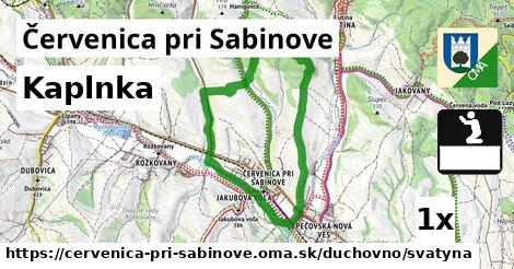 Kaplnka, Červenica pri Sabinove