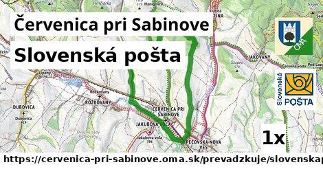 Slovenská pošta, Červenica pri Sabinove