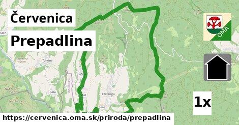 prepadlina v Červenica