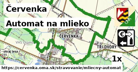 automat na mlieko v Červenka