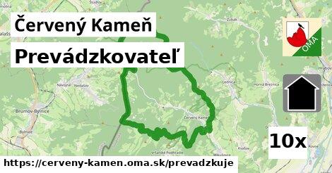 prevádzkovateľ v Červený Kameň