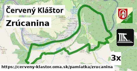 Zrúcanina, Červený Kláštor