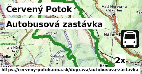 Autobusová zastávka, Červený Potok