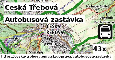 Autobusová zastávka, Česká Třebová