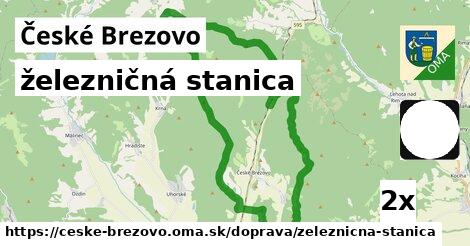 železničná stanica, České Brezovo