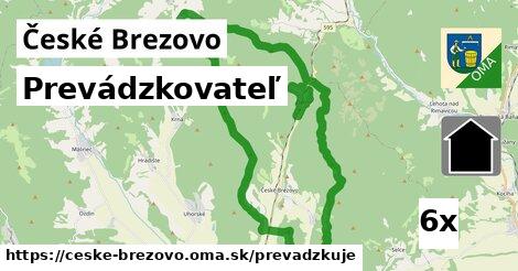 prevádzkovateľ v České Brezovo