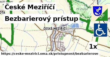 Bezbarierový prístup, České Meziříčí