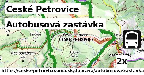 Autobusová zastávka, České Petrovice