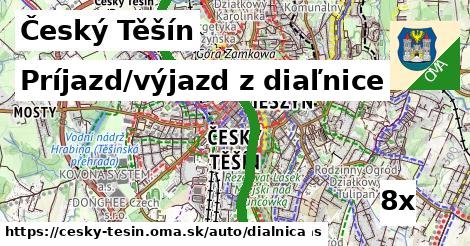 Príjazd/výjazd z diaľnice, Český Těšín