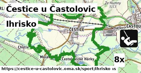 Ihrisko, Čestice u Častolovic