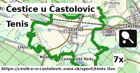 Tenis, Čestice u Častolovic