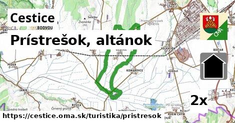 Prístrešok, altánok, Cestice