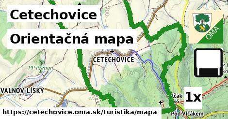 Orientačná mapa, Cetechovice