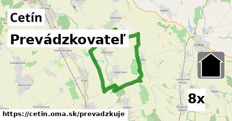 prevádzkovateľ v Cetín