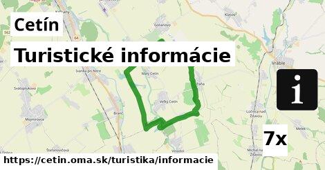 Turistické informácie, Cetín