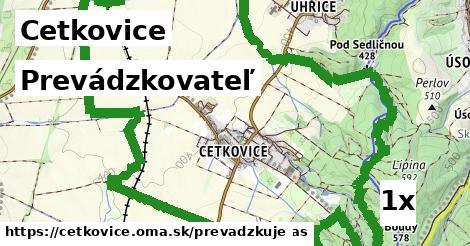 prevádzkovateľ v Cetkovice