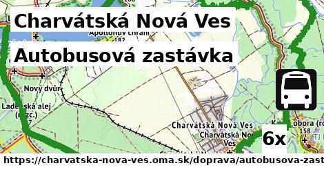 Autobusová zastávka, Charvátská Nová Ves