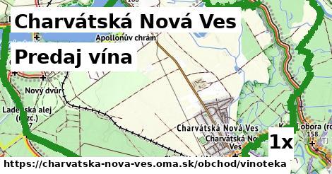 Predaj vína, Charvátská Nová Ves