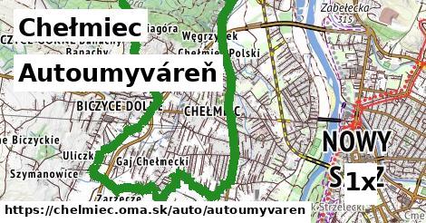 Autoumyváreň, Chełmiec