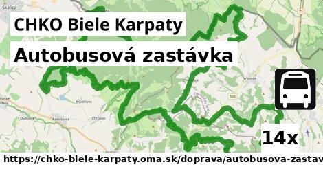 Autobusová zastávka, CHKO Biele Karpaty