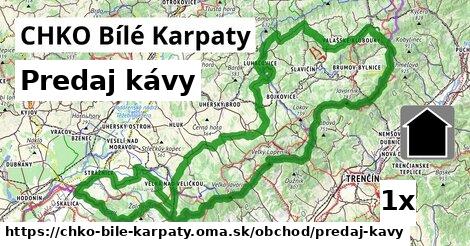 Predaj kávy, CHKO Bílé Karpaty