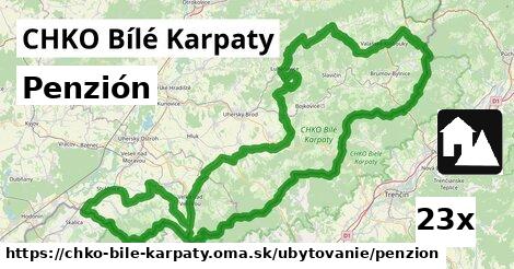 Penzión, CHKO Bílé Karpaty