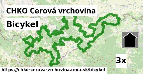 bicykel v CHKO Cerová vrchovina