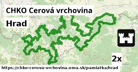 Hrad, CHKO Cerová vrchovina