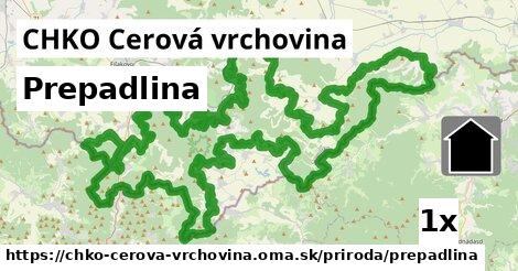 Prepadlina, CHKO Cerová vrchovina