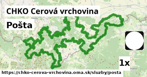 Pošta, CHKO Cerová vrchovina