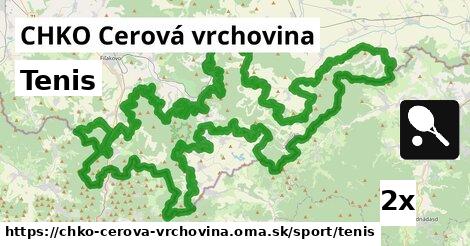 tenis v CHKO Cerová vrchovina