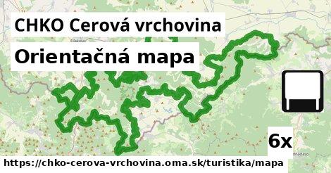 Orientačná mapa, CHKO Cerová vrchovina