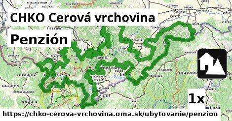 Penzión, CHKO Cerová vrchovina