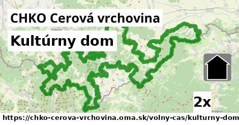 Kultúrny dom, CHKO Cerová vrchovina