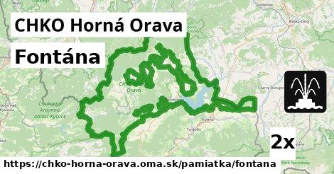 Fontána, CHKO Horná Orava