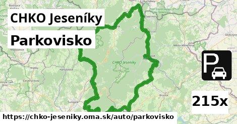 Parkovisko, CHKO Jeseníky