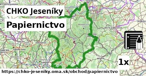 Papiernictvo, CHKO Jeseníky