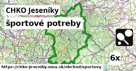 športové potreby, CHKO Jeseníky