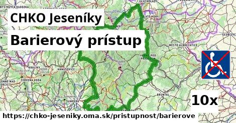 Barierový prístup, CHKO Jeseníky