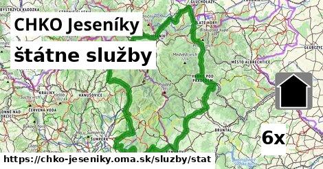 štátne služby, CHKO Jeseníky