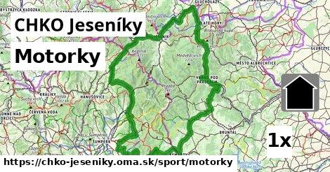 Motorky, CHKO Jeseníky