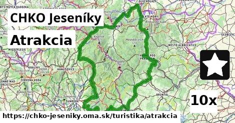 Atrakcia, CHKO Jeseníky