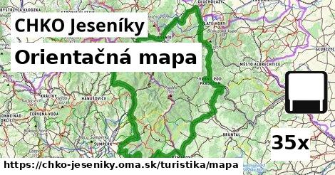 Orientačná mapa, CHKO Jeseníky