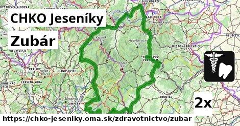 Zubár, CHKO Jeseníky