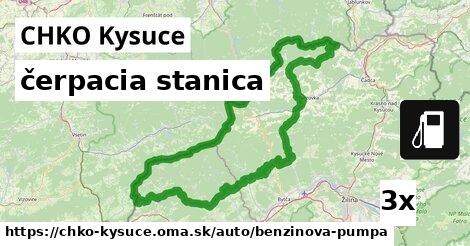 čerpacia stanica, CHKO Kysuce