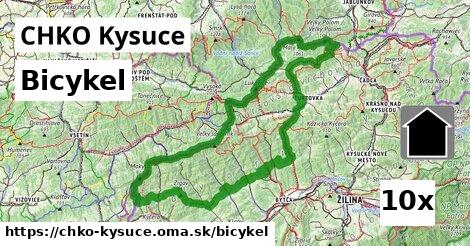 bicykel v CHKO Kysuce