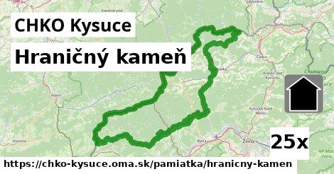 Hraničný kameň, CHKO Kysuce